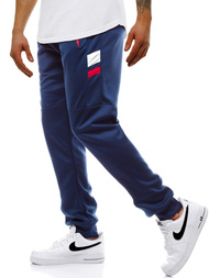 Мъжко долнище на анцуг тъмносиньо OZONEE JS/JZ11025