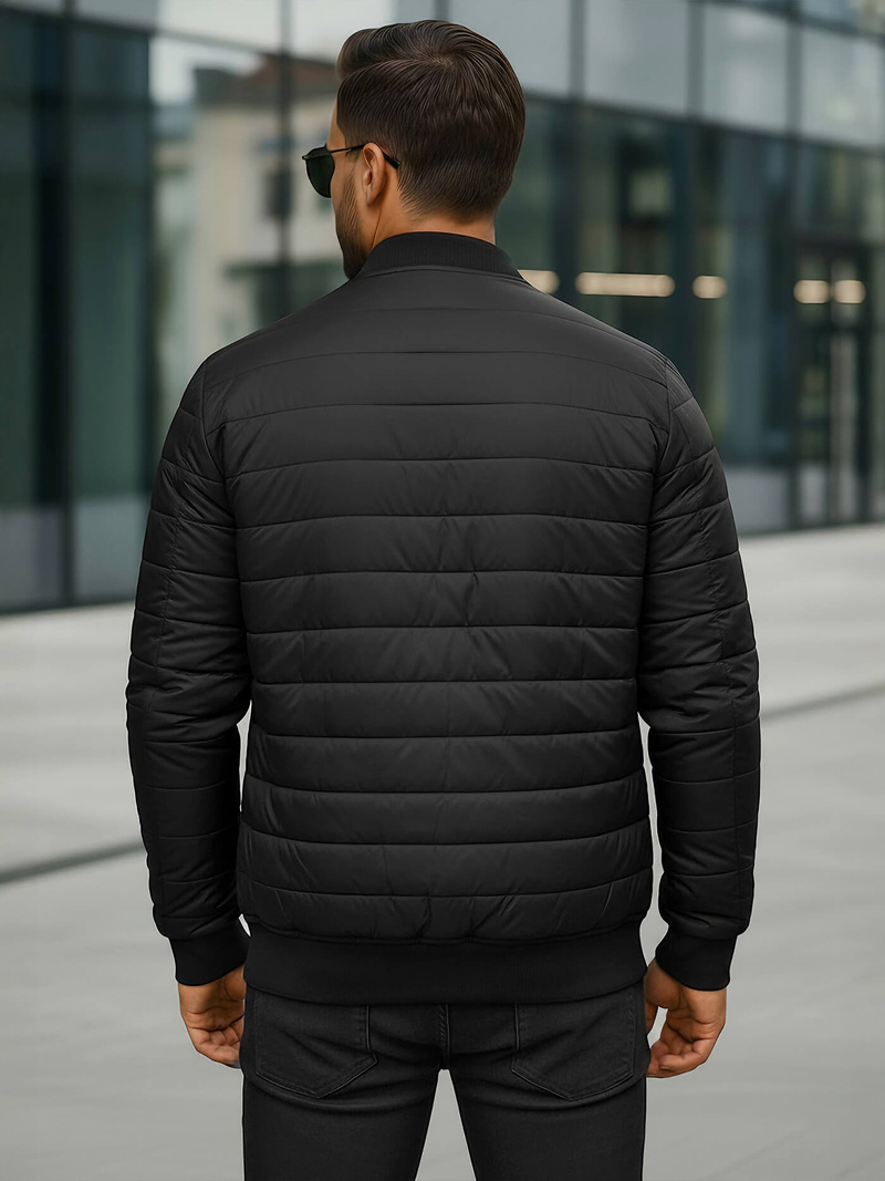 Мъжко яке черно OZONEE JS/MY02Z