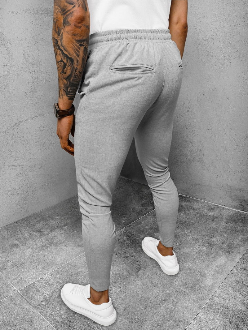 Мъжки панталони сиво OZONEE DJ/2298/22