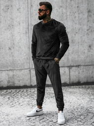 Мъжки спортен екип черен OZONEE O/D7516