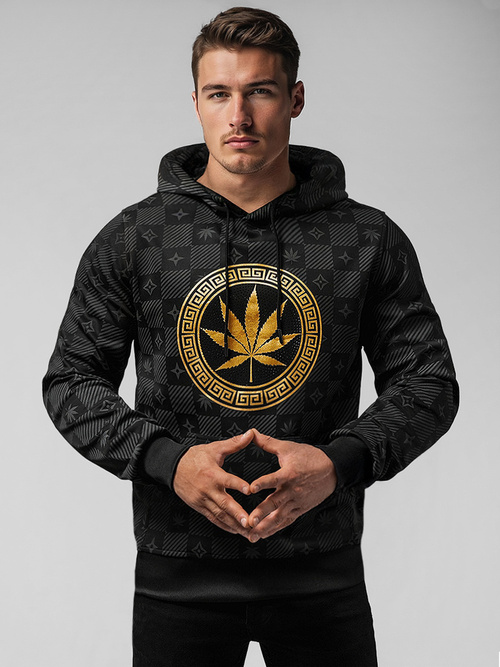 Мъжки суитшърт черен OZONEE O/B265Z