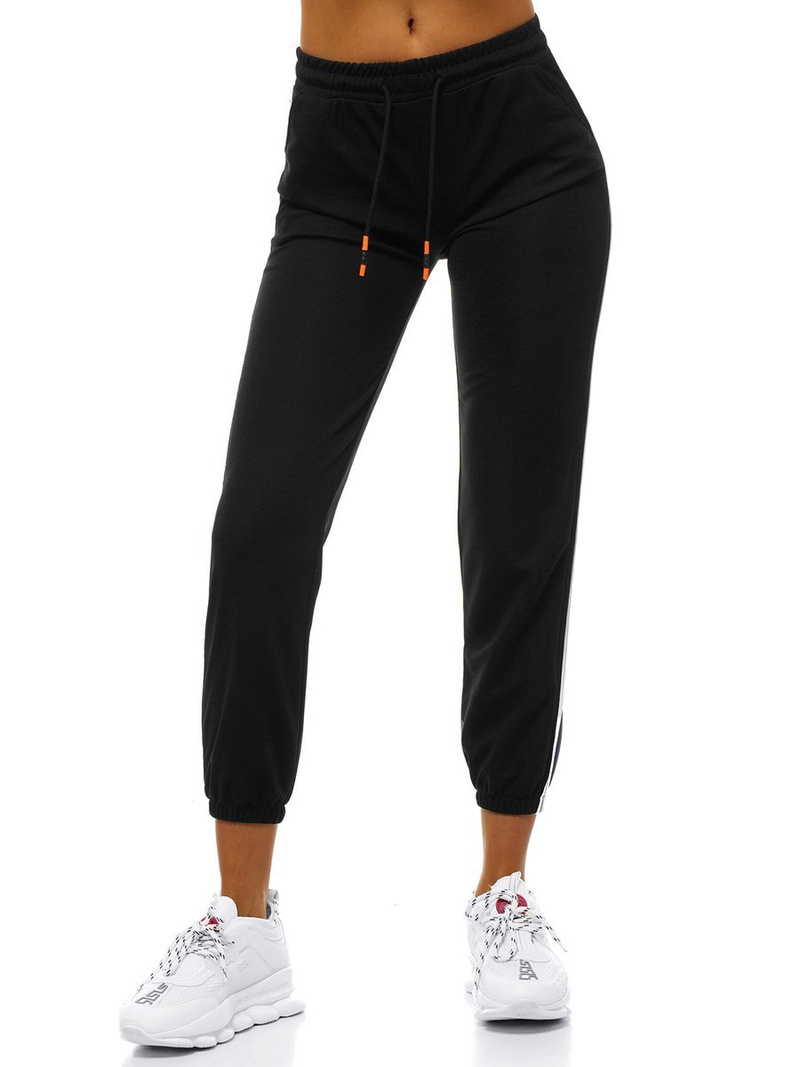 Дамски долнища на анцуг черни OZONEE JS/1020/B1