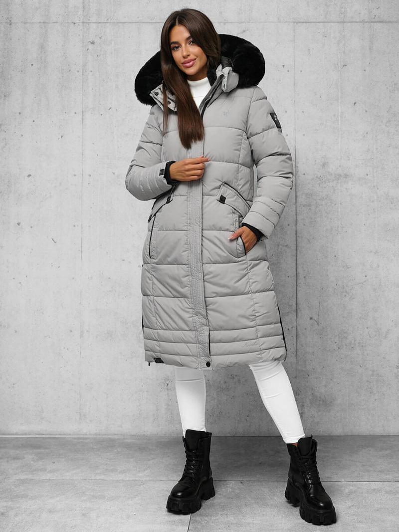 Дамско яке сива OZONEE O/W377