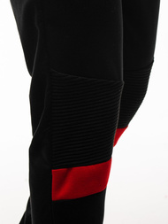 Мъжко долнище на анцуг черни OZONEE JS/JZ11016