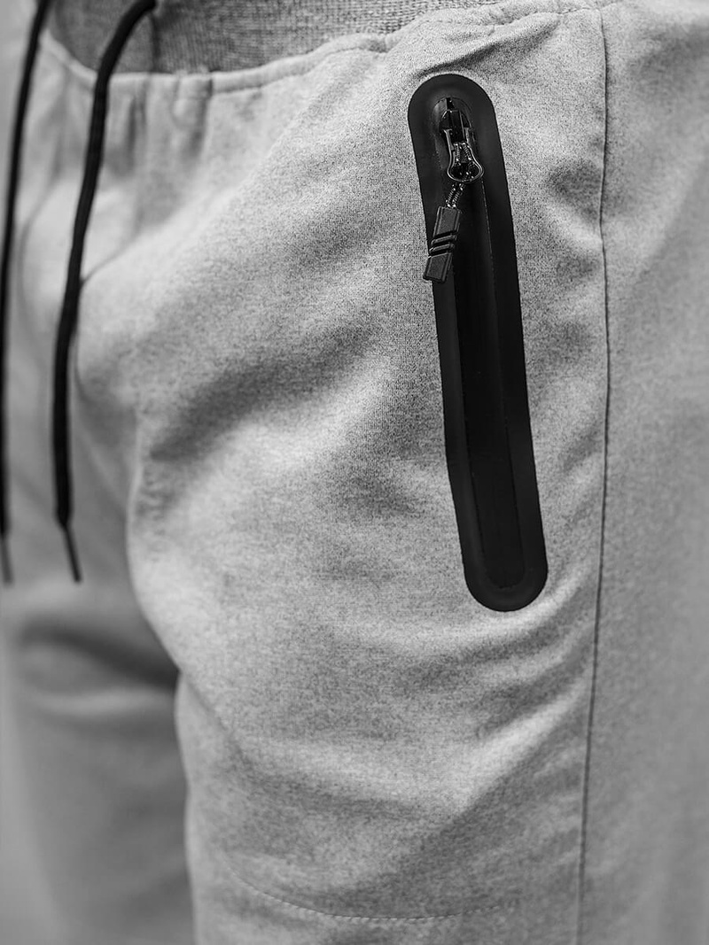 Мъжки панталонки сив OZONEE JS/8K935