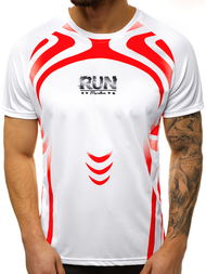 Мъжка тениска бял OZONEE JS/KS2062