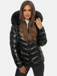 Дамско яке черно OZONEE JS/M773/392A