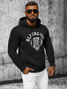 Мъжки суитшърт черно OZONEE NB/MF2007