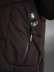 Дамско яке шоколад OZONEE JS/16M9302/158