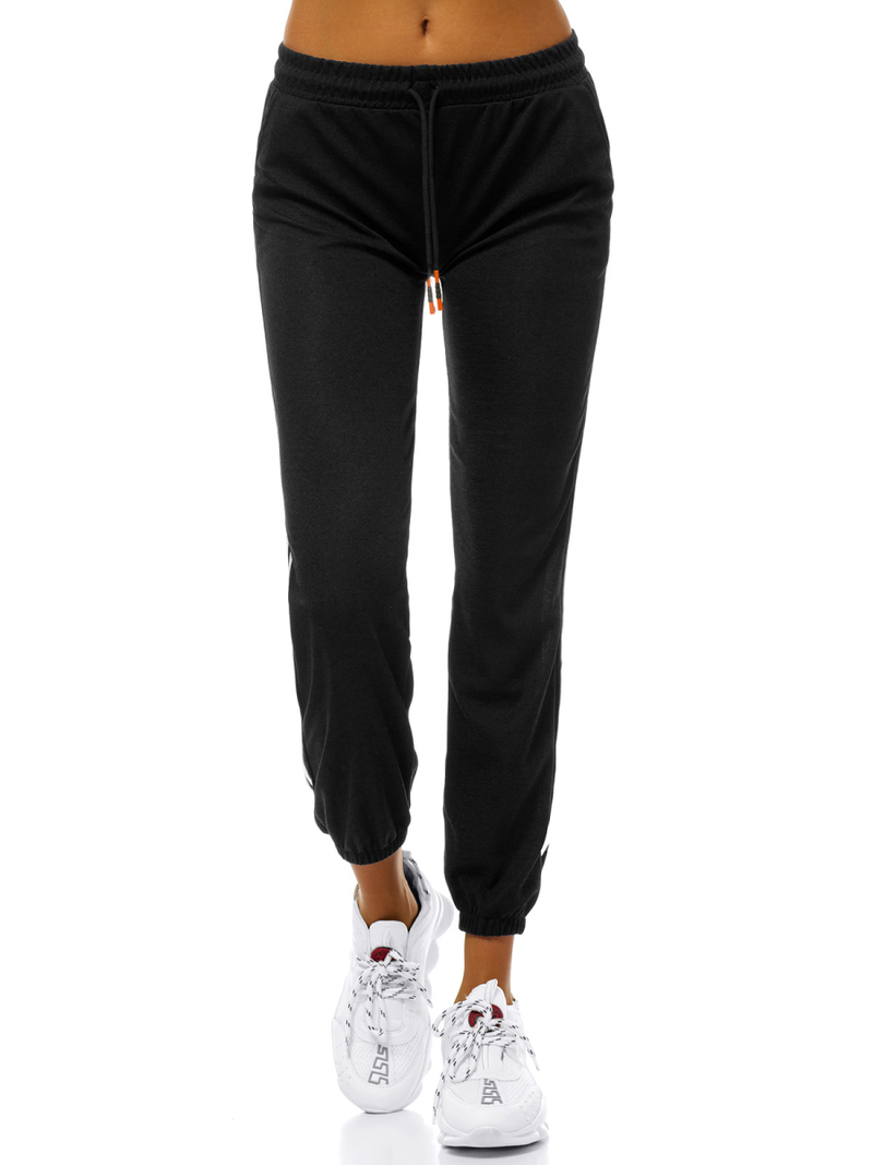 Дамски долнища на анцуг черни OZONEE JS/1020/A1