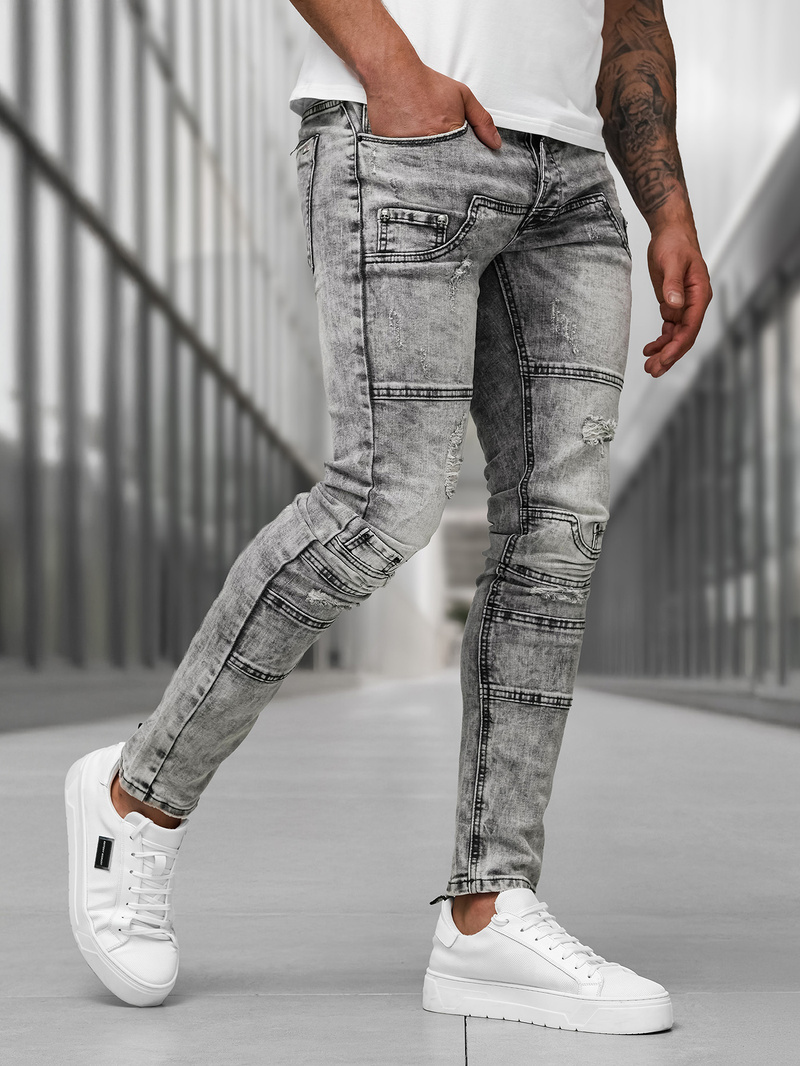 Мъжки дънки графитно OZONEE NB/MP0163NZ