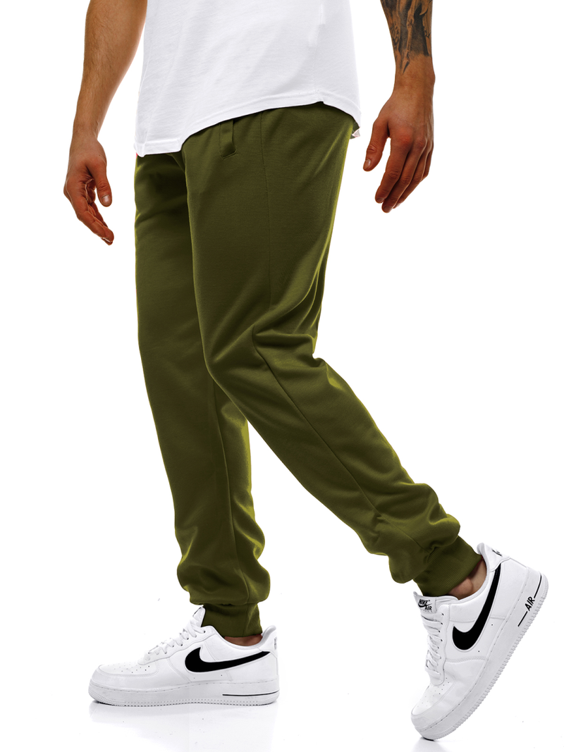 Мъжко долнище на анцуг зелено OZONEE JS/JZ11001