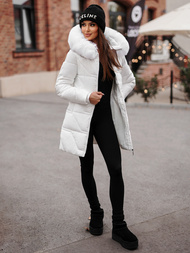 Дамско яке бял OZONEE JS/16M9099/281