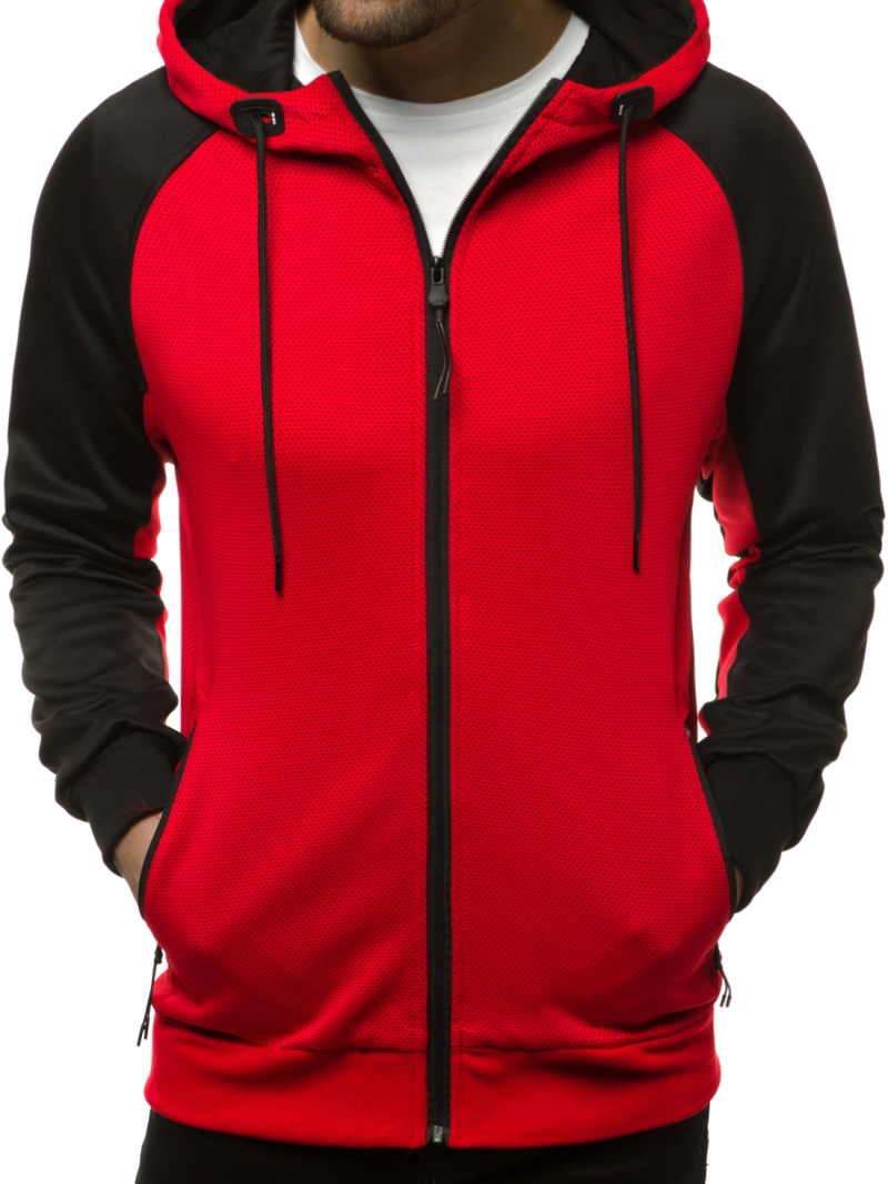 Мъжки суитшърт червена OZONEE JS/88006