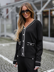 Дамски анцуг от две части черен OZONEE JS/26C8802/3