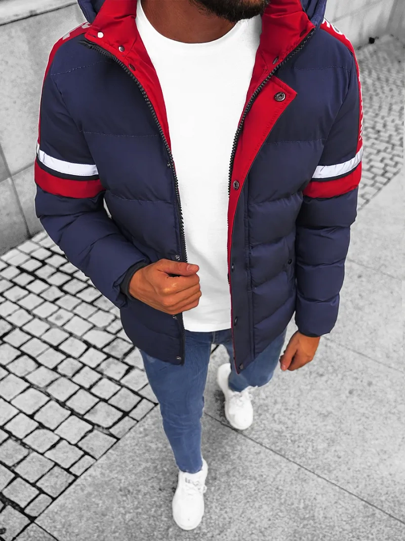 Мъжко яке тъмнсиня OZONEE JS/M8103