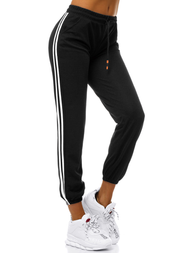 Дамски долнища на анцуг черни OZONEE JS/1020/A1