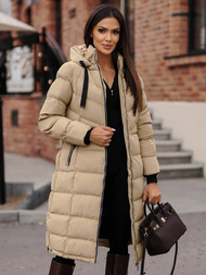 Дамско яке бежова OZONEE JS/M736/62Z