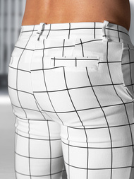 Мъжки панталони бяло OZONEE O/P4009Z